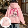 2025 Korea Sle Cartoon Cute HelloKitty Print Women Cotton Hoodie Autumn Winter Long Sleeve Sweatshirt Casual Pullover Unisex Top