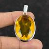 Faceted Citrine Pendant Gemstone Handmade Pendant 925 Sterling Silver Pendant Antique Jewelry Designer Pendant Gifts For Him Citrine Jewelry