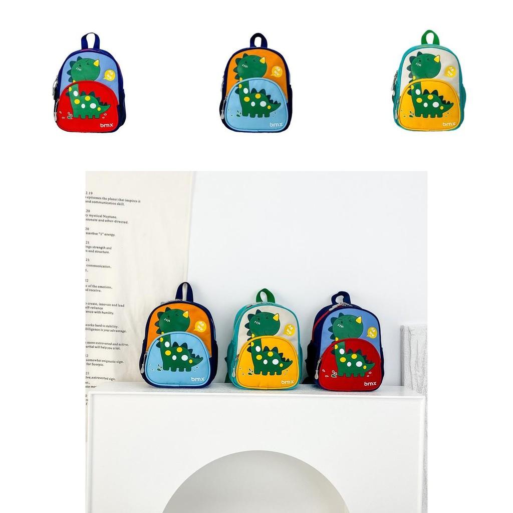 Стильный и игривый детский рюкзак с принтом динозавров для повседневного использования, ярких цветов