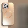 Applicable To IPhone16PROMAX Lens Holder, Phone Case, Apple 15 Gilded Thin Ring Magnetic Matte PC Case 14