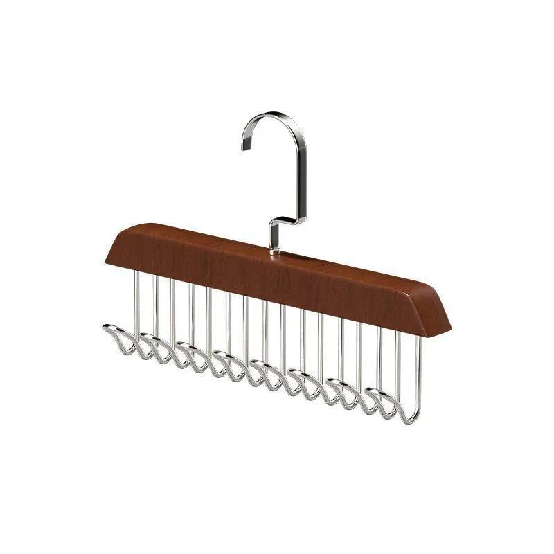 Горячая распродажа 1 шт. Деревянная новая многофункциональная вешалка с крючками Женская для хранения бюстгальтеров и ремней Прочная стойка с 8 крючками Товары для дома на каждый день