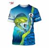 Summer 3D Tuna Fishing Printed Men's T-Shirt Casual Tees Hip Hop Short Sleeve Tops Shirt Outdoor Harajuku O-Neck Y2k Clothing