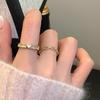 Циркониевая цепочка кольцо с открывающимся сердцем женское нишевое ретро личность простое универсальное темпераментное кольцо на палец популярное повседневное изящное минималистичное кольцо