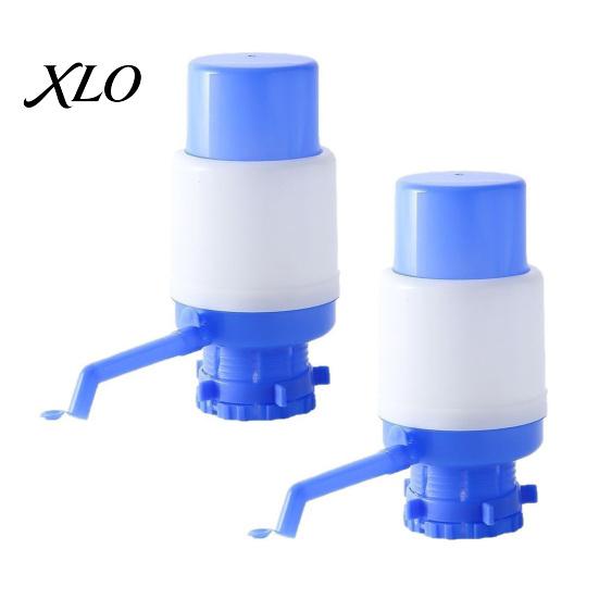 BPA Free Water Jug Dispenser Manual Pump for 5 Gallon Jug, Hand Press Siphon Durable PP Plastic with Food-Grade Silicone Seal, Leak-Proof Drinking