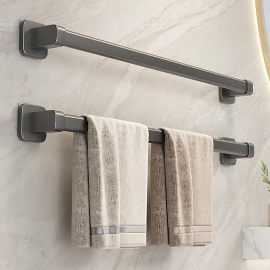 Self-Adhesive Towel Rack Hand Towel Bar Strong Load-bearing Easy To Install Bathroom Wall Mounted Towel Hanger