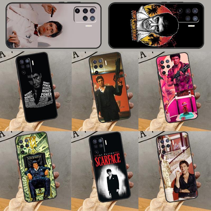 Scarface Tony Montana Phone Case For Oppo A40 A60 A80 A78 A98 A18 A38 A58 A74 A94 A54 A16 A76 A96 A15 A17 A77 A57S
