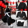 TUAHOUS BLEACH Kuchiki Rukia Cosplay Costume, Kendo Outfit, Halloween, School Festival, Event, Disguise (Size M)