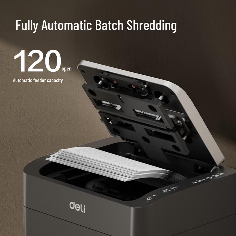 Deli GA882 120-Sheet Automatic Office Paper Shredder CN plug (adapter included)