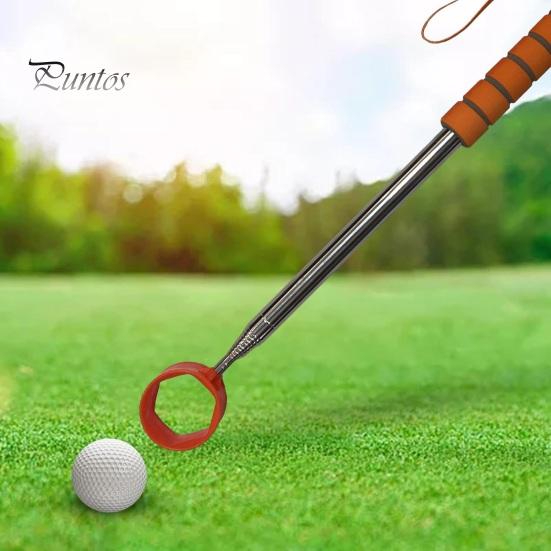 Golf Ball Retriever Telescopic Ball Retriever Tool Stainless Steel Golf Ball Grabber Pick-up Tool Golf Accessories for Men
