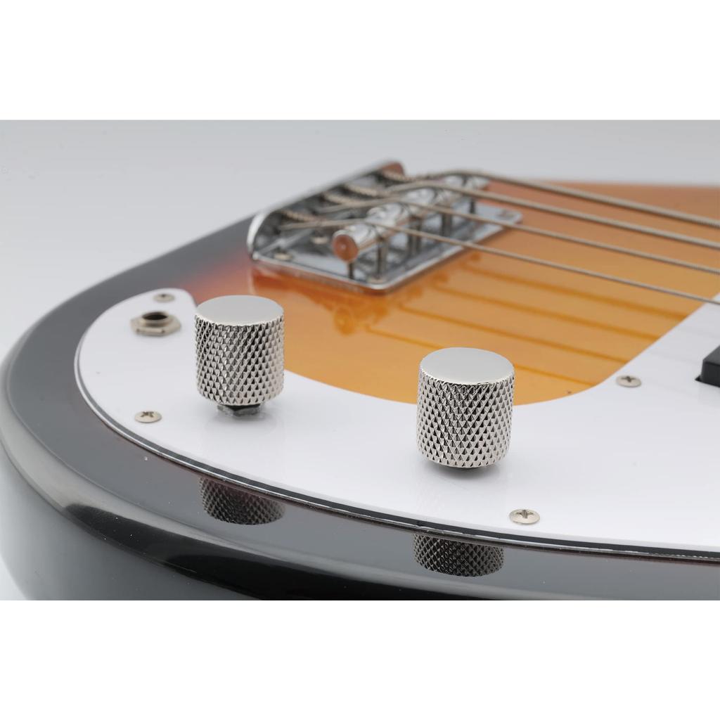 Musiclily Pro метрический размер стальные гитарные ручки с плоским верхом для импортной электрогитары Fender Telecaster/Precision Bass, (Набор 2)