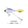 Rotating VIB Vibration Bait 44mm Sequins Pesca Lure Fishing Tackle Spinner Fishing Lures  Fishing