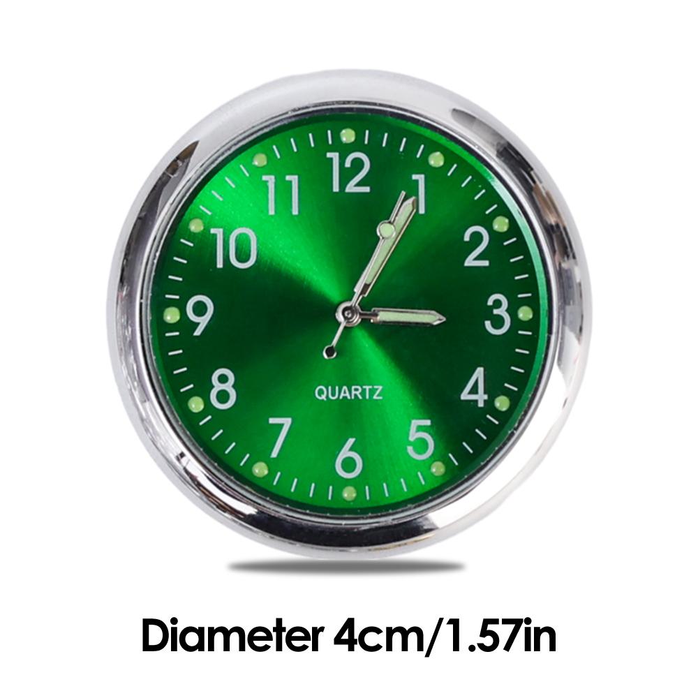 Автомобильные светящиеся часы на воздухозаборник универсальные кварцевые люминесцентные часы для приборной панели автомобиля велосипеда мотоцикла водонепроницаемые самоклеящиеся часы