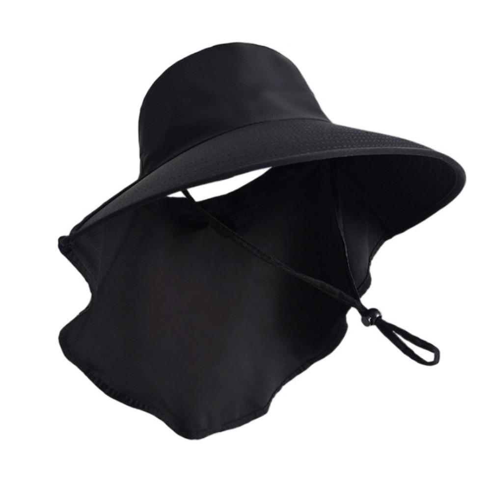 Anti-UV Wide Brim Sun Hat Foldable Women Bucket Hats Adjustable Sun Protection Hat  Safari Cap