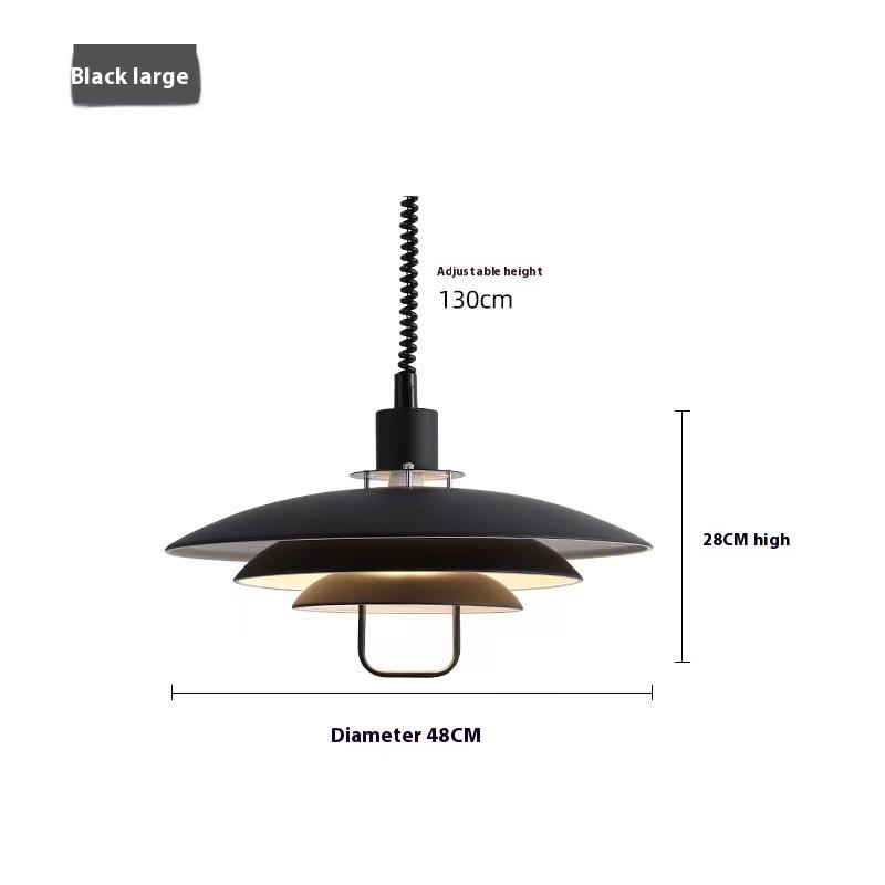Nordic Danish Primus дизайнерская гостиная ресторан бар многослойная круглая люстра foul с подвижным подъемным механизмом PH