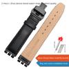 Для Swatch Оригинальный кожаный ремешок для часов 17мм19мм Ремешок для часов мужской женский ремешок Красный белый розовый синий стальная пряжка аксессуары