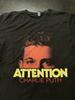 Мужская футболка Charlie Puth Attention 100% хлопок, Черный, Размер: Средняя