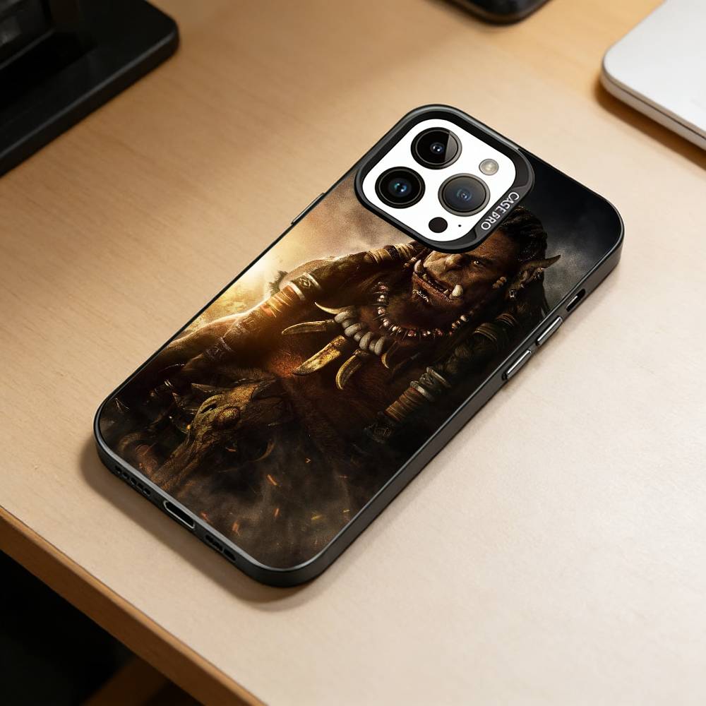 Чехол для телефона Game-W-World of W-Warcraft для iPhone 17,16,15,14,13,12,11 Plus,Pro Max,XS, Цветной Серебристый Черный Чехол