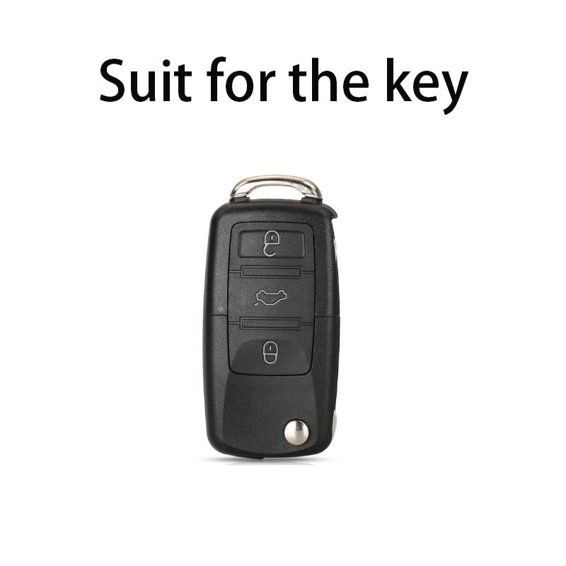 Кристальный ТПУ чехол для ключа, складной, для Volkswagen, для VW Polo, Golf, Passat, Tiguan, T5, Skoda Octavia, Seat Leon, Altea, чехол для ключа, брелок