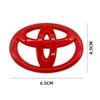 Car Steering Wheel Center Logo Styling Emblem Badge 6.5x4.5cm Sticker for Toyota Corolla Camry RAV4 Yaris Vios Hilux Prius CHR