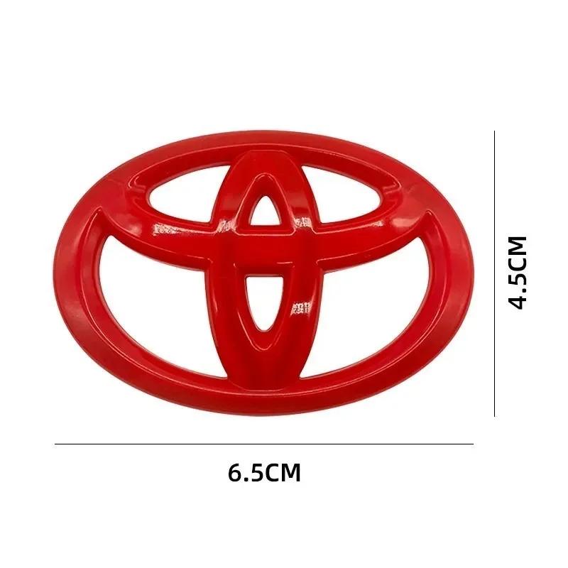 Car Steering Wheel Center Logo Styling Emblem Badge 6.5x4.5cm Sticker for Toyota Corolla Camry RAV4 Yaris Vios Hilux Prius CHR