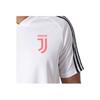 Adidas Цветные блоки повседневные футболки с круглым вырезом и короткими рукавами 19/20 сезона Ювентус мужские топы белые DX9128
