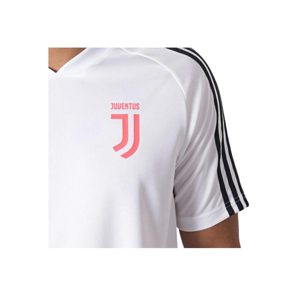 Adidas Цветные блоки повседневные футболки с круглым вырезом и короткими рукавами 19/20 сезона Ювентус мужские топы белые DX9128