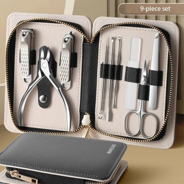 Высококачественные плоскогубцы из нержавеющей стали с орлиным носом, маникюрный инструмент, полный набор триммеров для ногтей и ног, набор кусачек для ногтей