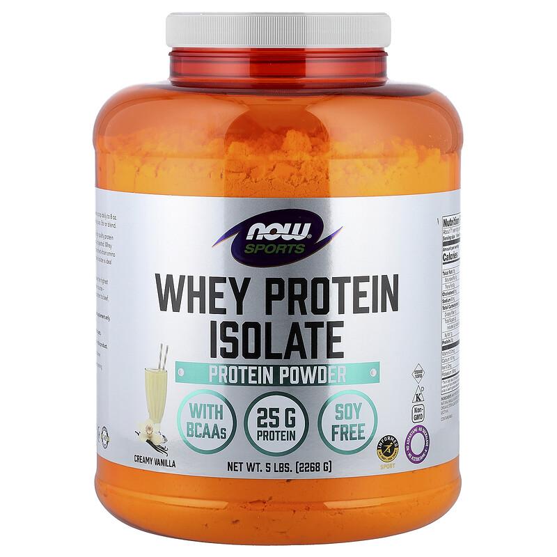Sports, Whey Protein Isolate, Creamy Vanilla, 5 lbs. (2,268 g)