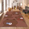 Non-slip decorative rug, cute cartoon welcome mat, Line Friends series pattern, a gift for friends and family.
