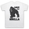 Спасите гориллу! Слоган протеста за права животных. Мужская и женская футболка