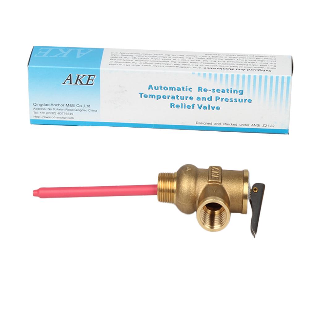 1/2" 3/4“ TP Valve Temperature and Pressure Relief Valve AKE as TP Safety Valve for Solar Water Heater Pressurized WaterTank