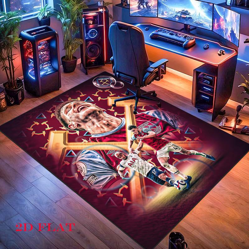 West Ham United Carpet Rug for Living Room Bedroom Home Sofa Decoration,Kids play Nonslip Floor Mat
