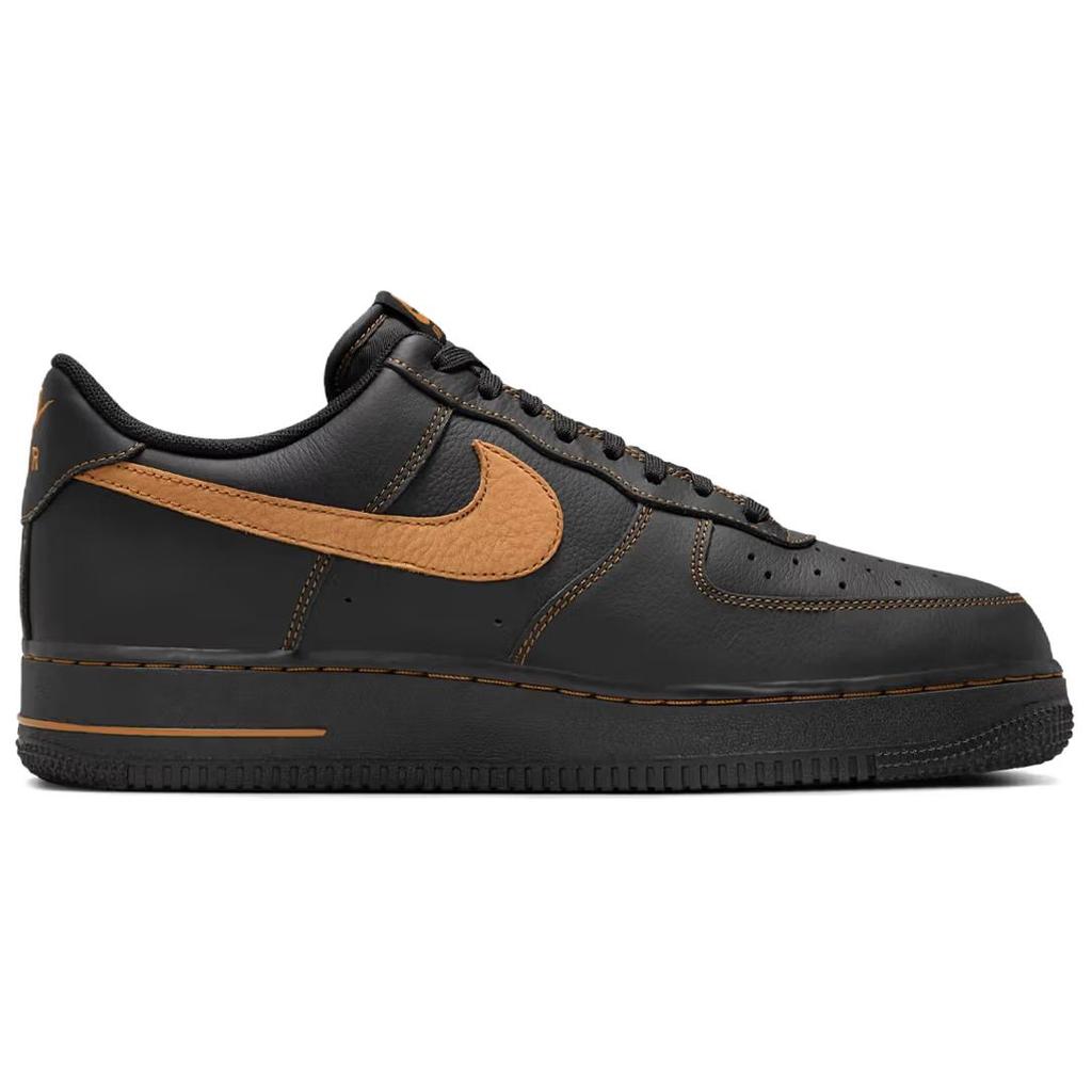 Nike Air Force 1 Противоскользящие Износостойкие Низкие Кеды для Скейтборда Унисекс Черные Кроссовки HQ2037-003