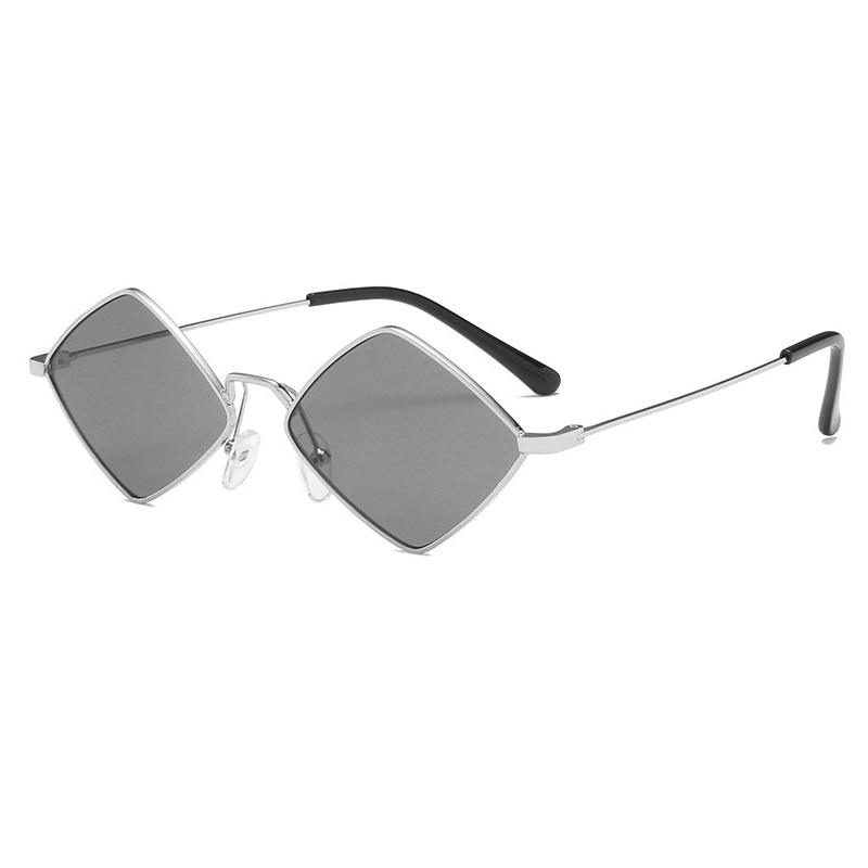 Солнцезащитные очки Trend Polygon для женщин, нерегулярные ромбы, винтажные сплавы, маленькая оправа, солнцезащитные очки для мужчин, ретро-очки, женские очки
