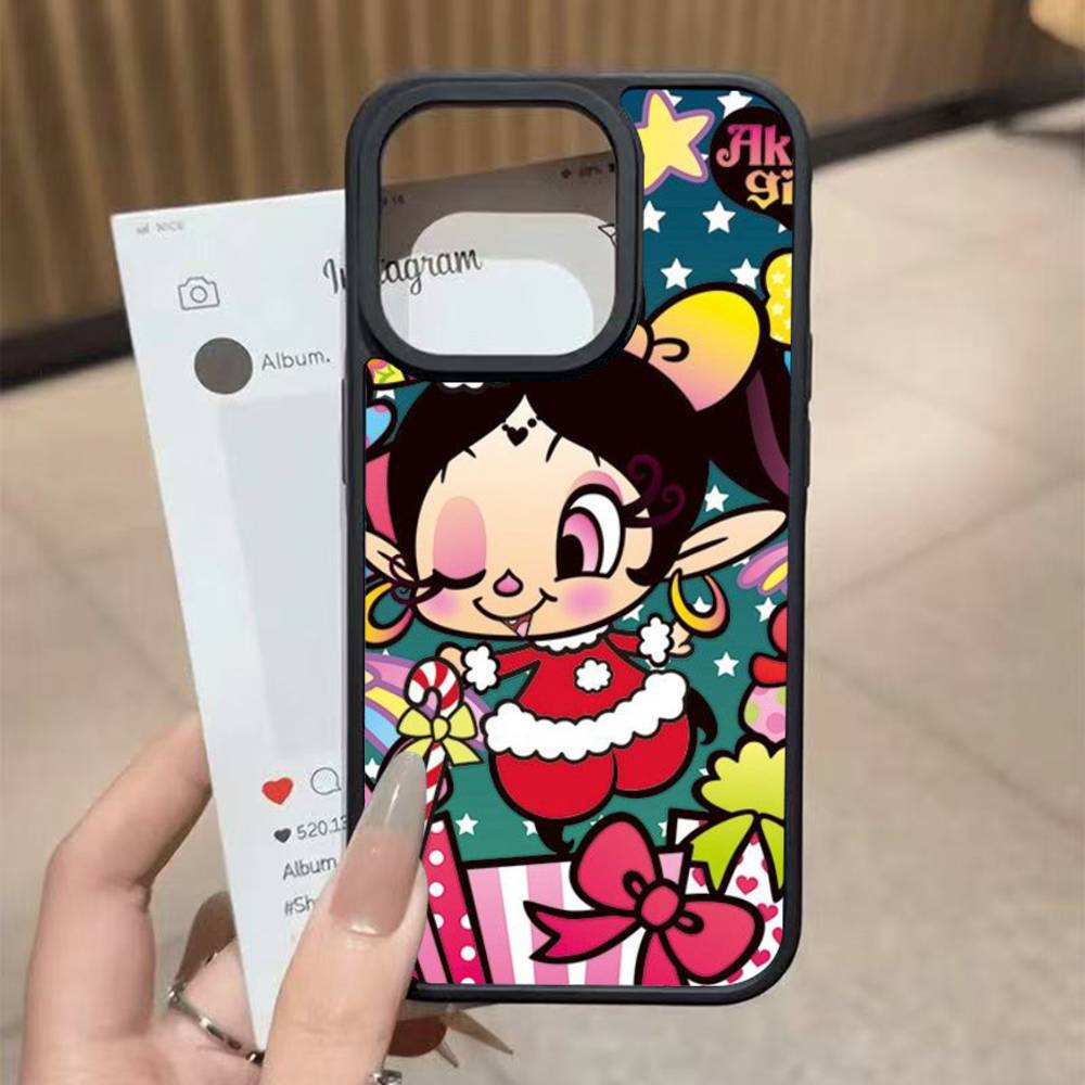 Девушка, зевающая Для iphone 11 12 13 14 15 Pro Max 17 16 Plus Жесткий PC+TPU Задняя крышка