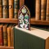 Wear-resistant Bookmark Stained Glass Flower Bookmark, Floral Acrylic Suncatcher Lightweight Plant Book Page Marker, Gifts for Bookish, Women