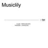 Musiclily Plastic Guitar Binding 1650*6*1.5mm, Ivory