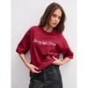Western Style Fashion Casual Loose Letters Print T-shirt Top Printed Cotton T-shirt Top