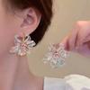Colourful Transparent Flower Earrings for Women