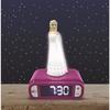 LEXIBOOK - Réveil veilleuse Elsa La Reine des Neiges - Sons et mélodies, écran LCD rétro-éclairé et lumineux - Blanc, Violet
