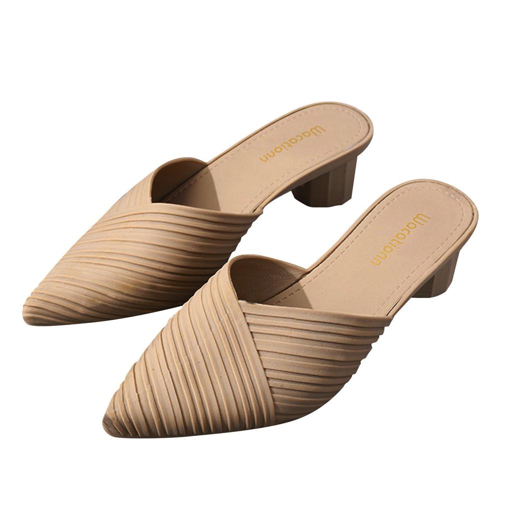 Женские летние пляжные шлепанцы Esparto на плоской подошве