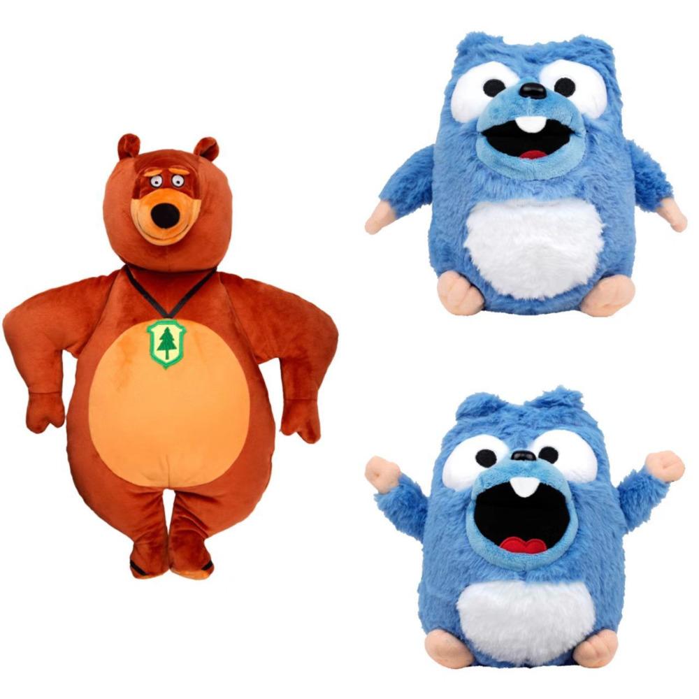 Гриззи и лемминги Игрушка Плюшевая Гиззи и лемминги Игрушки Плюшевый Гриззи Лемминги Плюшевая кукла Медведь Набитый Подарок на день рождения