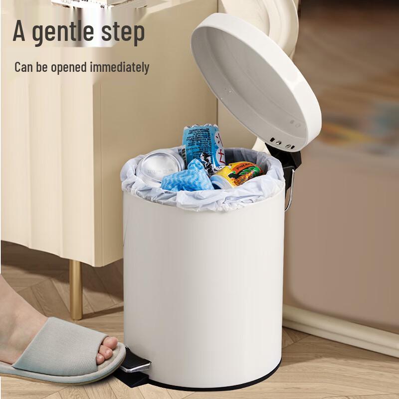 OUNZ 8L Household Silent Slow-Close Pedal Trash Can