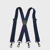 Мужские эластичные подтяжки X-Type с 4 зажимами, 38 мм, черные, с крючком и пряжкой.