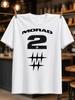 Morad 2 Monochrome Athletic Number Design With Arched Name Text And Sharp Abstract Logo Street Fan Unisex All Tshirt