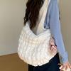 Корейская версия сумки Ins Girls Wrinkled Cloud Bag, новая легкая и универсальная сумка Bubble большой вместимости для поездок на работу через плечо