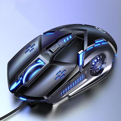 Бесшумная проводная мышь с шестью клавишами, светящаяся игровая техника, оборудование для киберспорта, компьютерные аксессуары