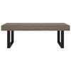 VidaXL Table basse Gris et noir 120x60x40 cm MDF et fer 286104