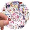 50 Cartoon Magic Girl Small Circle Doodle Stickers Suitcase Motorcycle Notebook