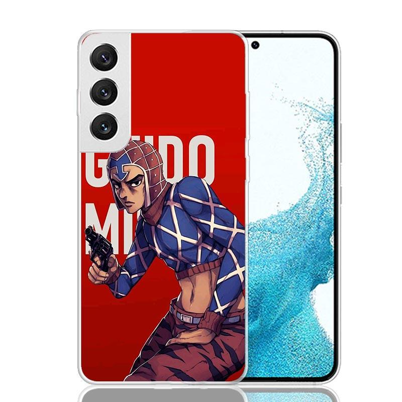 Чехол для телефона JoJo Adventure Guido Mista для Samsung Galaxy S26 S25 Edge S24 S23 FE S22 Ultra S21 Plus S20 + Fundas Cover Coque Gal